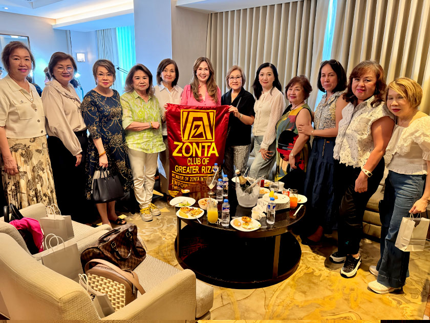 Shirley Licup of Zonta Club of Greater Rizal II and Diagold Forge Partnership for a Meaningful Cause
