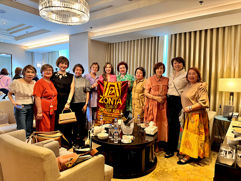 Shirley Licup of Zonta Club of Greater Rizal II and Diagold Forge Partnership for a Meaningful Cause